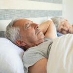 Older man sleeping